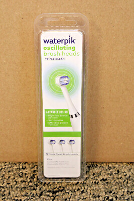 Waterpik Oscillating Brush Heads  3-Pack for Complete Core 5.5 & 9.5