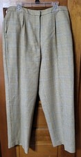 Talbots Plaid Fully Lined Wool Dress Pants Women Size 10 Petites