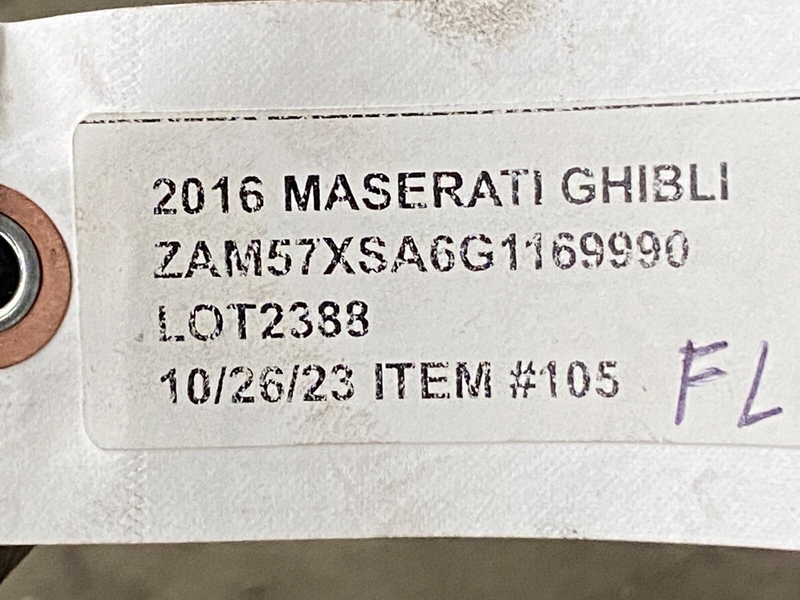 ⭐2014-2017 MASERATI GHIBLI 3.0L LEFT TURBOCHARGER MANIFOLD 61K MILES OEM LOT2388