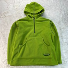 Vintage Patagonia Kids L 12 Green Half  Zip Pullover Fleece Fall 2002 - USA