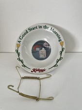 Kellogg's 1996 ~ "Un buen comienzo por la mañana" ~ Cuenco de cereales de cerámica con percha