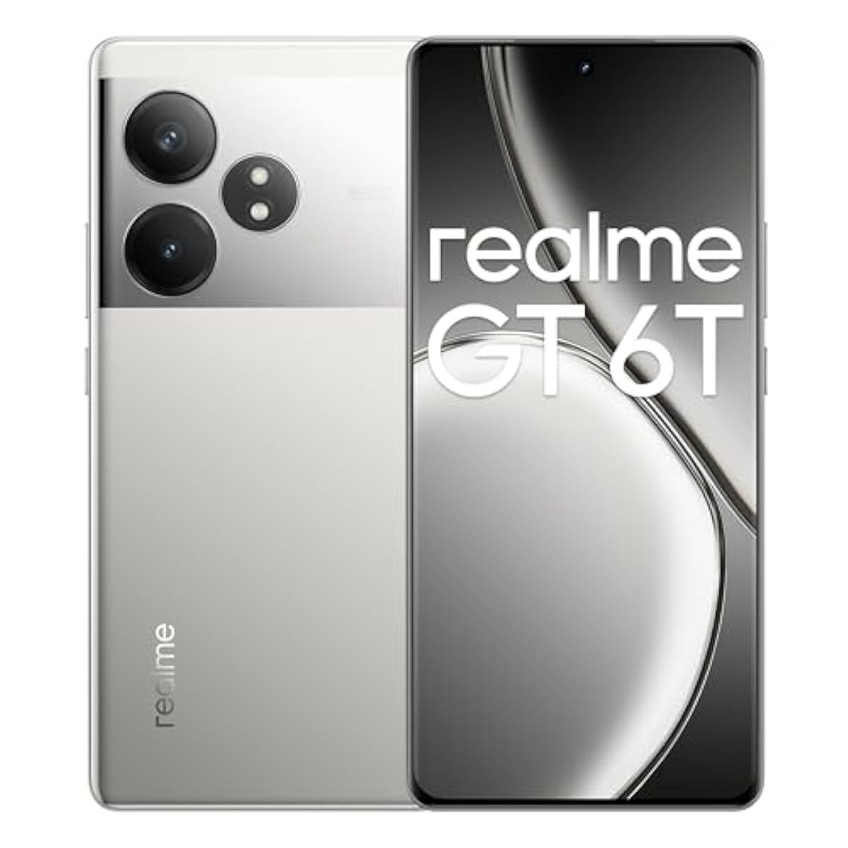 realme GT 6T 5G (Fluid Silver,8GB RAM+256GB Storage) | India's 1st