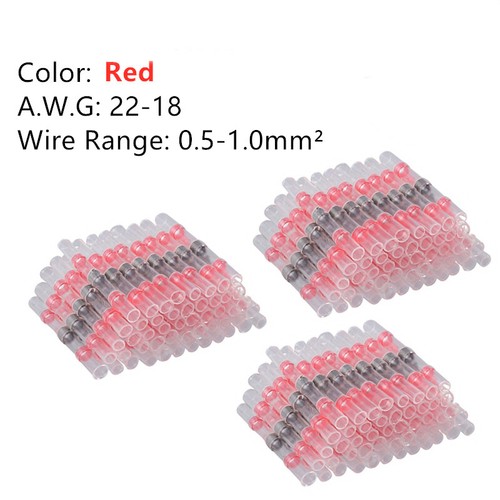 1000Pcs Solder Splice Connectors Heat shrink 22-10 AWG Butt Sleeve Seal Wire Kit - Picture 23 of 36