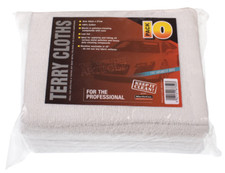 10 X 100% Cotton General Purpose Terry Toweling Cleaning Cloths