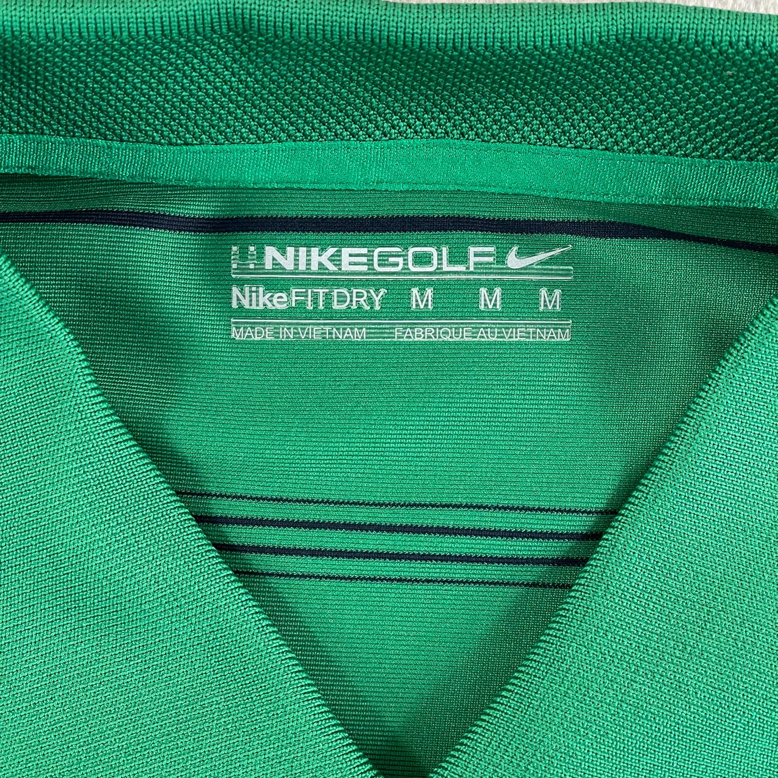 Nike x Tuscany Golf Club Polo Shirt Men Medium Green Performance FitDry NWOT thumbnail 2