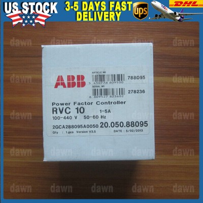 1PCS New ABB RVC-10 RVC10-1/5A Power Factor Controller In Box Free Ship *BA