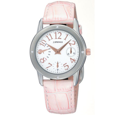 J.SPRINGS LADIES WATCH BLL007 LEATHER STRAP Retrograde Multi calendar