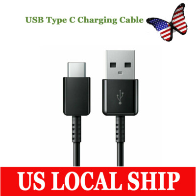 3ft USB Type C Cable Fast Charging Cord For Samsung S21 S10 S9 Black US Stock