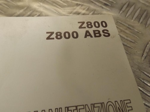 Kawasaki Z800 ABS Z 800 Italian Maintenance Manual Handbook - Picture 2 of 5