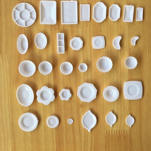 33 Pcs Dollhouse Miniature Tableware Plastic Plate Dishes Set Mini Food ZT - Picture 11 of 12