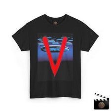 V UFO T-Shirt For Men & Women, Retro Visitors TV Show Tee, 80s Collectible Shirt
