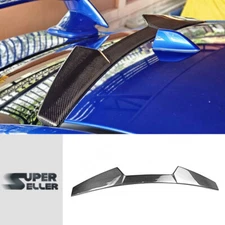 Fit For 15-21 Subaru WRX STI 4D Sedan V Look Roof Spoiler Carbon Fiber