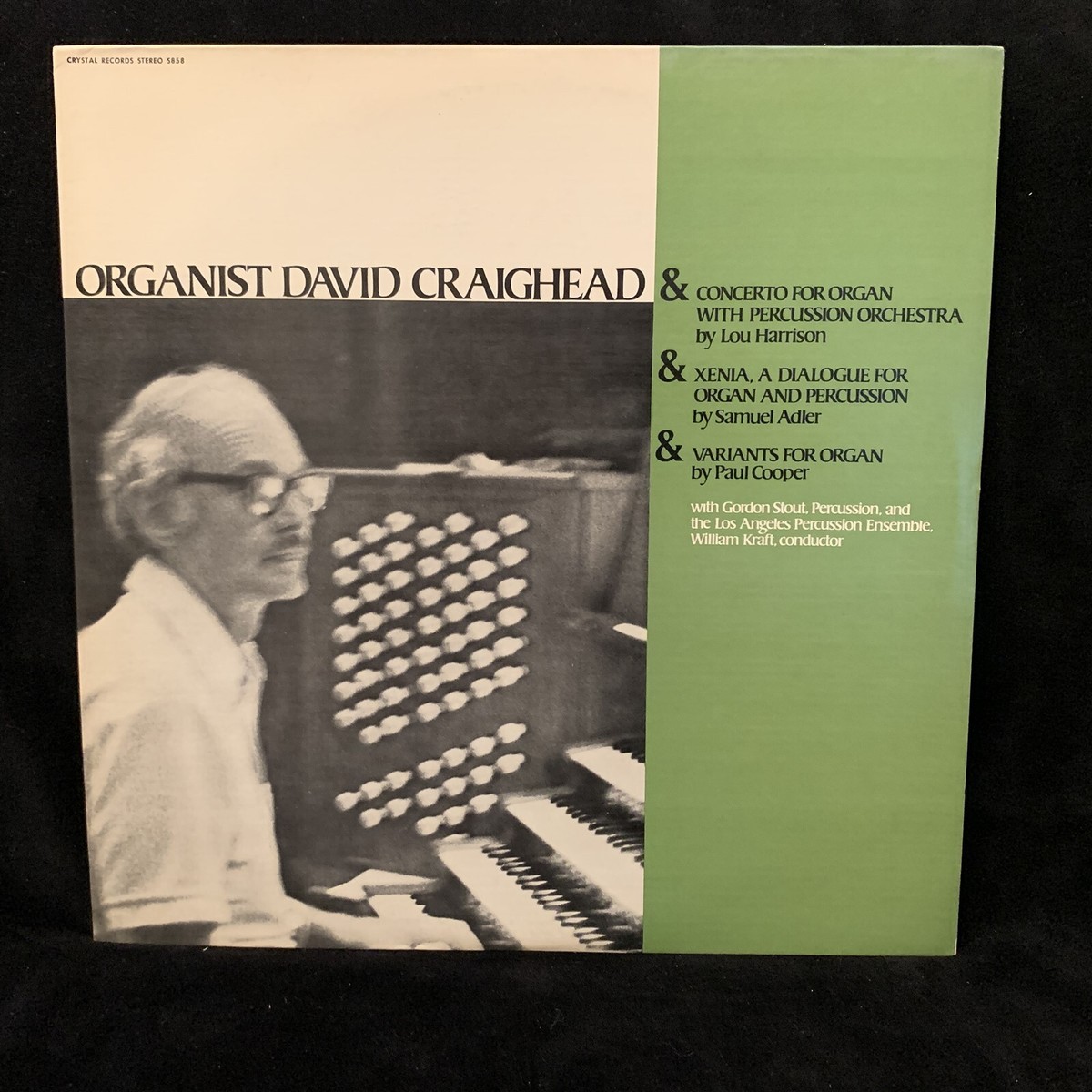 LOU HARRISON Organ Cto, ADLER & COOPER - DAVID CRAIGHEAD