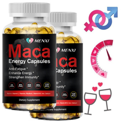 Organic Vitamisan Maca Root 240 Capsules Peruvian Maca Extract for Men & Women