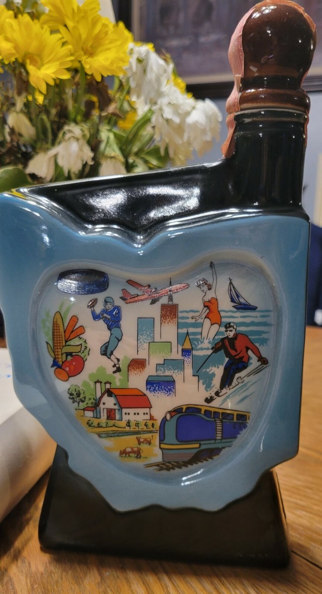 1968年製JIM BEAM 象の陶器ビンテージボトル Vintage 1960 JIM BEAM WHISKEY BOTTLE ELEPHANT/flower vase