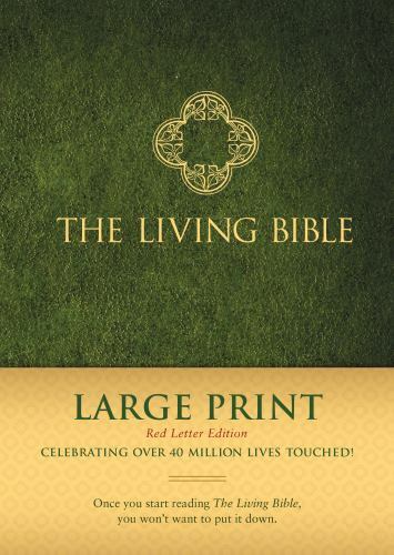 Die lebendige Bibel Großdruck Red Letter Edition (Hardcover, grüner, roter Buchstabe),