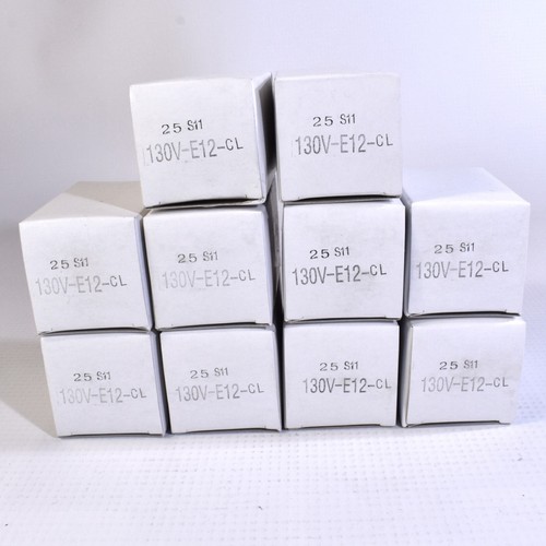 Mini Bulb 25S11/2C Pack of 10 130V-E12-CL - Picture 2 of 4