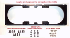 360mm Radiator +3x 140mm Fans to 3x 140mm Fan Slots Mounting Bracket Adapter Mod