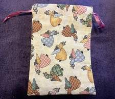 Tarot Card/Oracle Card Bag/Pouch Handmade 5x7 Drawstring Angels Gardening