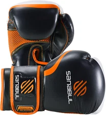 Sanabul Essential Gel Boxing Gloves | Kickboxing Boxing Muay Thai Men & Women Or