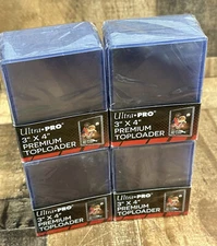 100 (4 Packs of 25) Ultra PRO 3" x 4" Premium Toploaders (up to 35pt) New