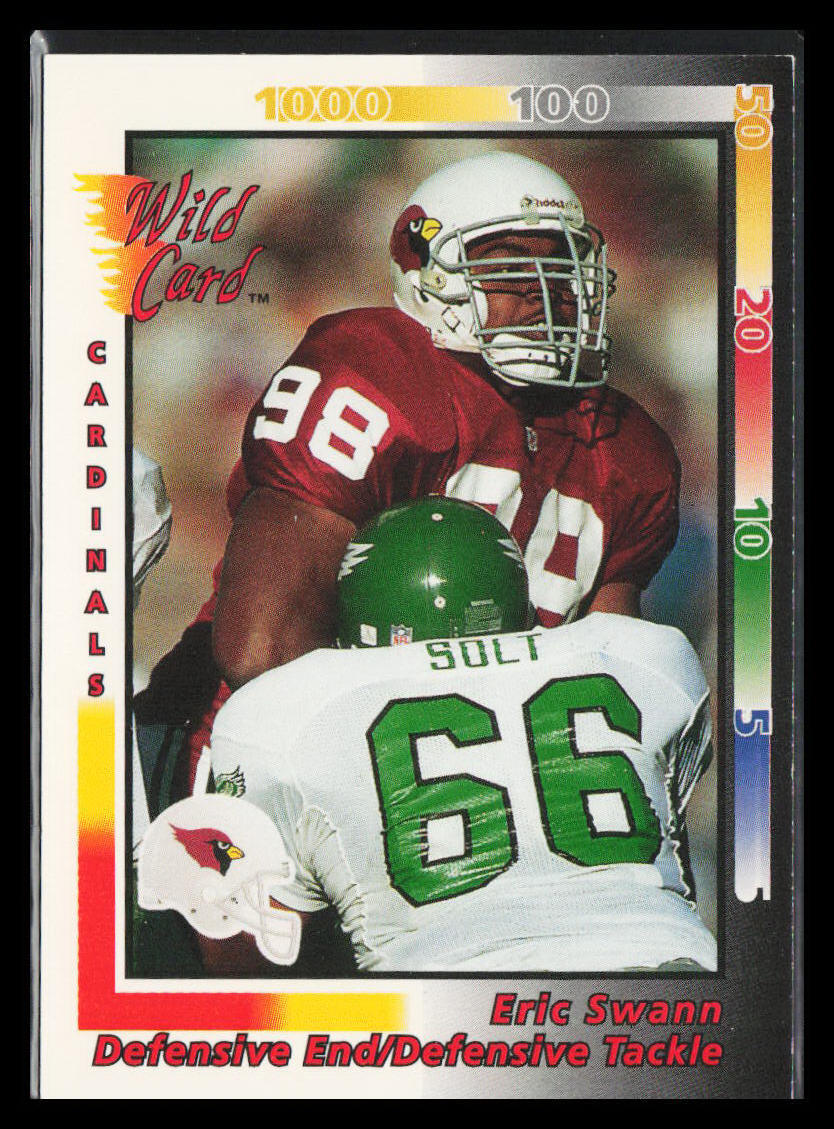 1992 Wild Card Eric Swann #38 20 Stripe