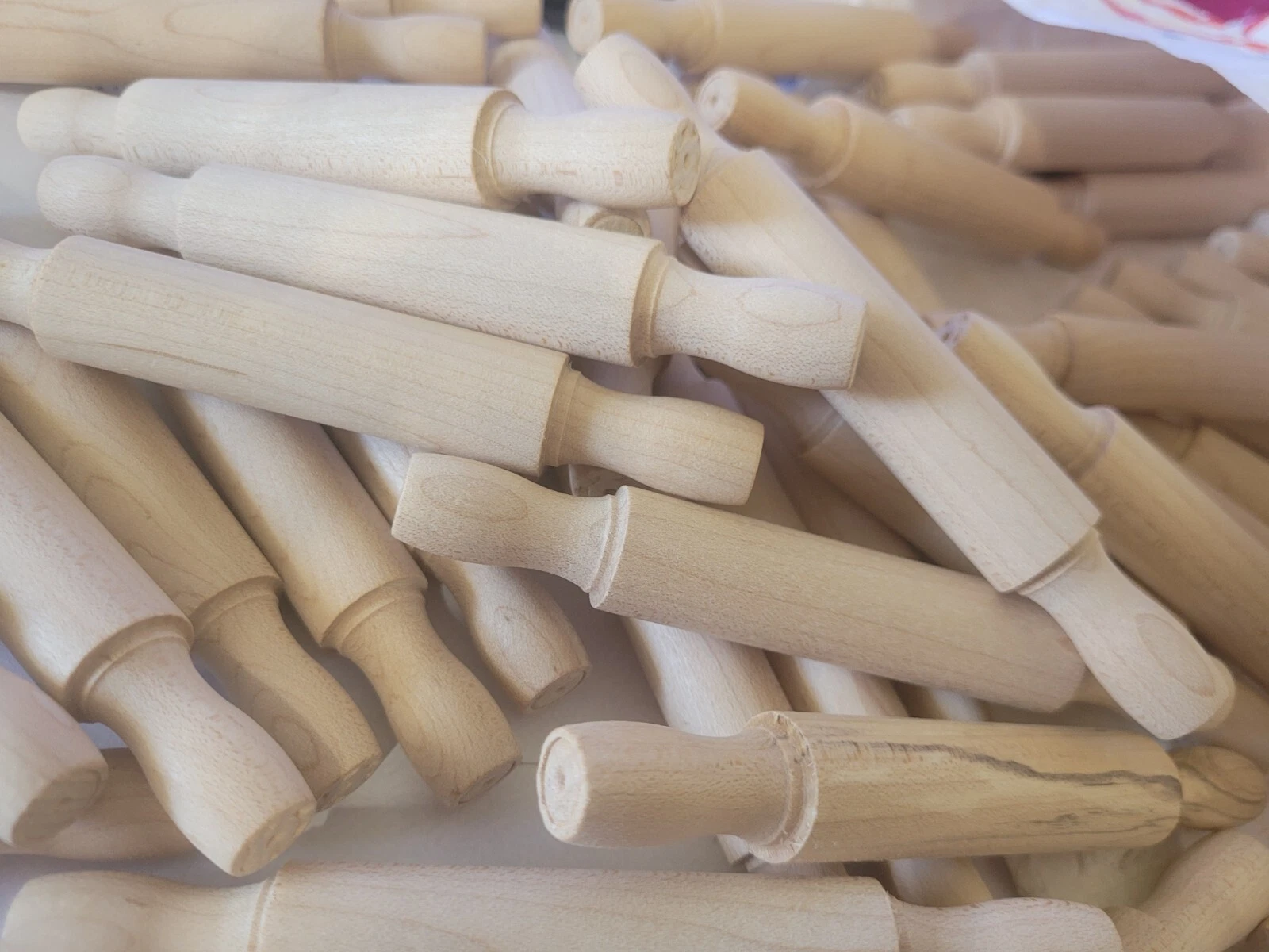 25 Mini Wooden Rolling Pins LOT, 5" Long, Perfect for Clay, Playdoh, Crafts