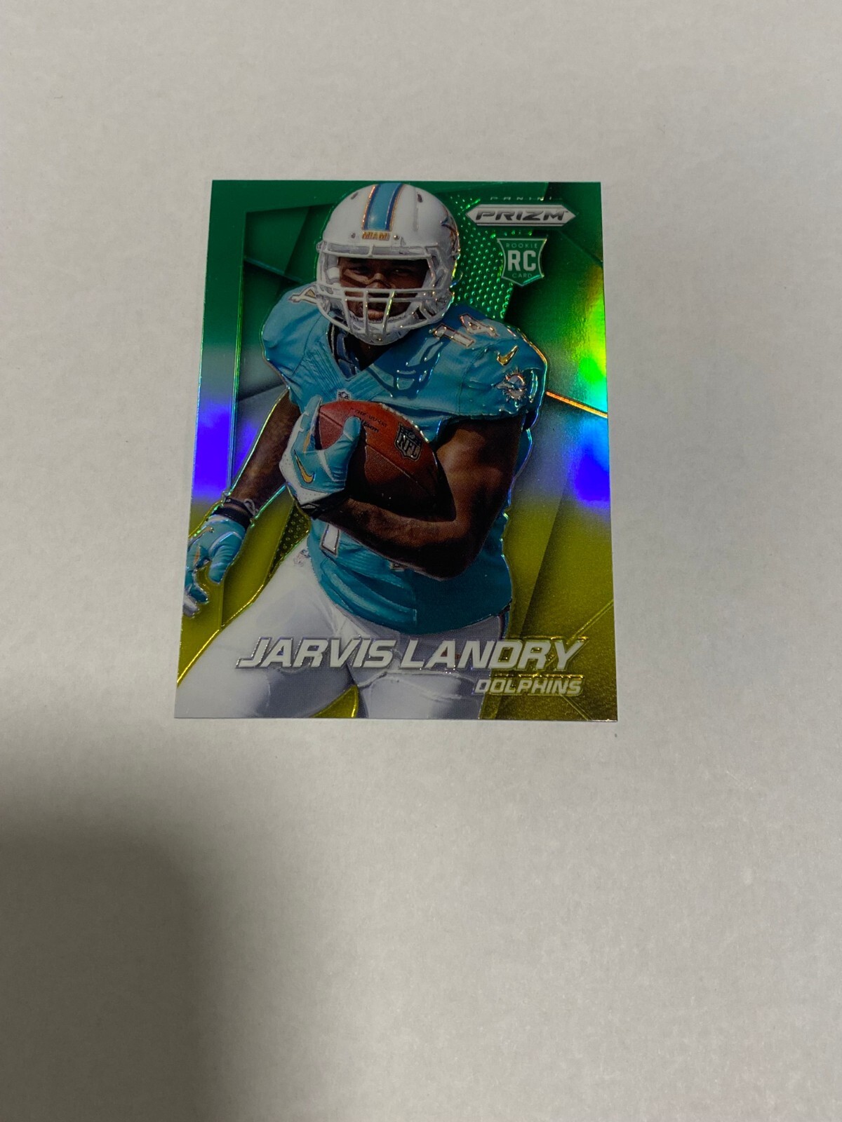 2014 Panini Prizm Neon Green & Yellow Prizm Jarvis Landry #295 Rookie RC