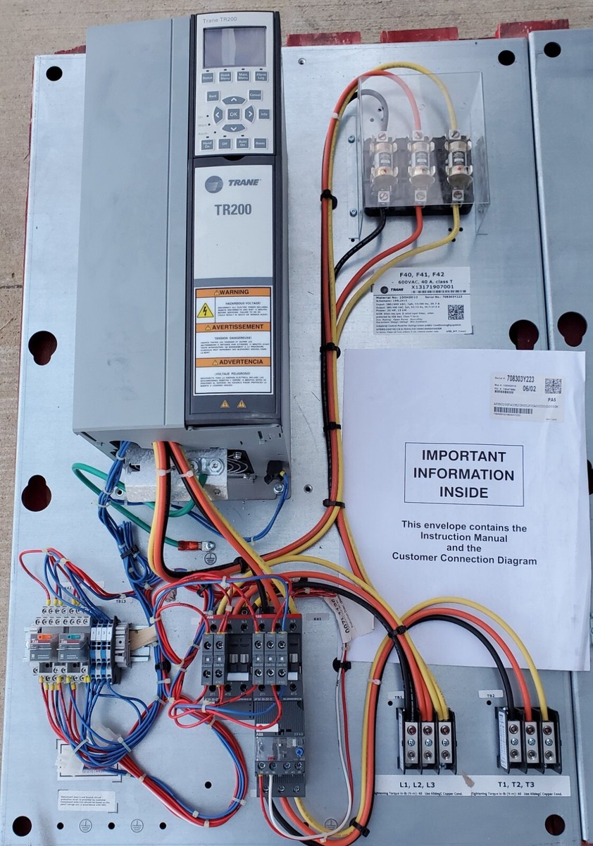 Trane TR200 VFD Drive 20HP - 15kW 380/460 VAC - 3 ph X13171907001