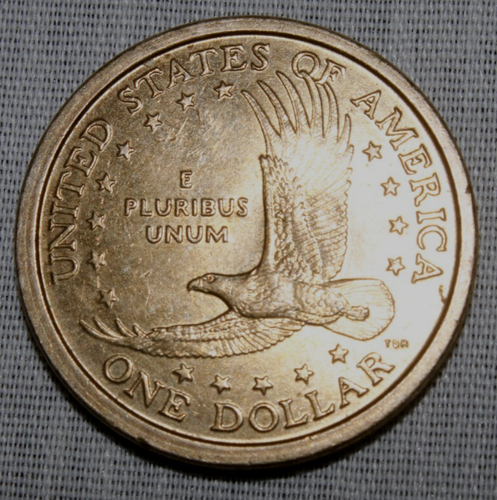 2001 P Sacagawea Native American Gold Tone U.S. One Dollar Coin: Circulated p25 - Bild 3 von 4