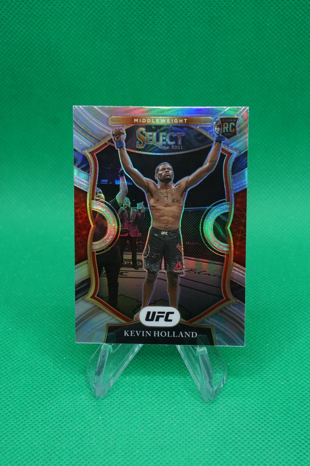 2021 Select UFC Base Concourse Silver Prizms #37 Kevin Holland Middleweight LW7