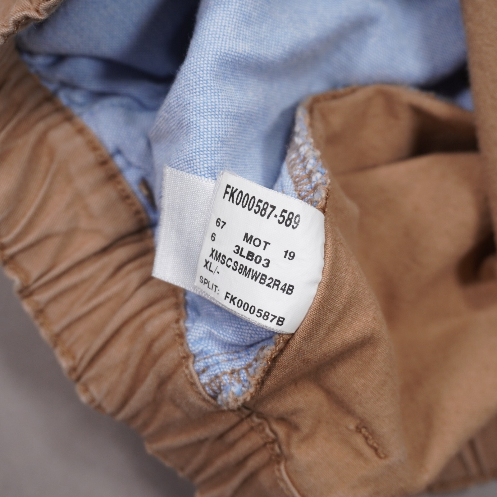 Chubbies Originals The Staples 7" Short Mens XL Dark Khaki Brown Cotton Stretch