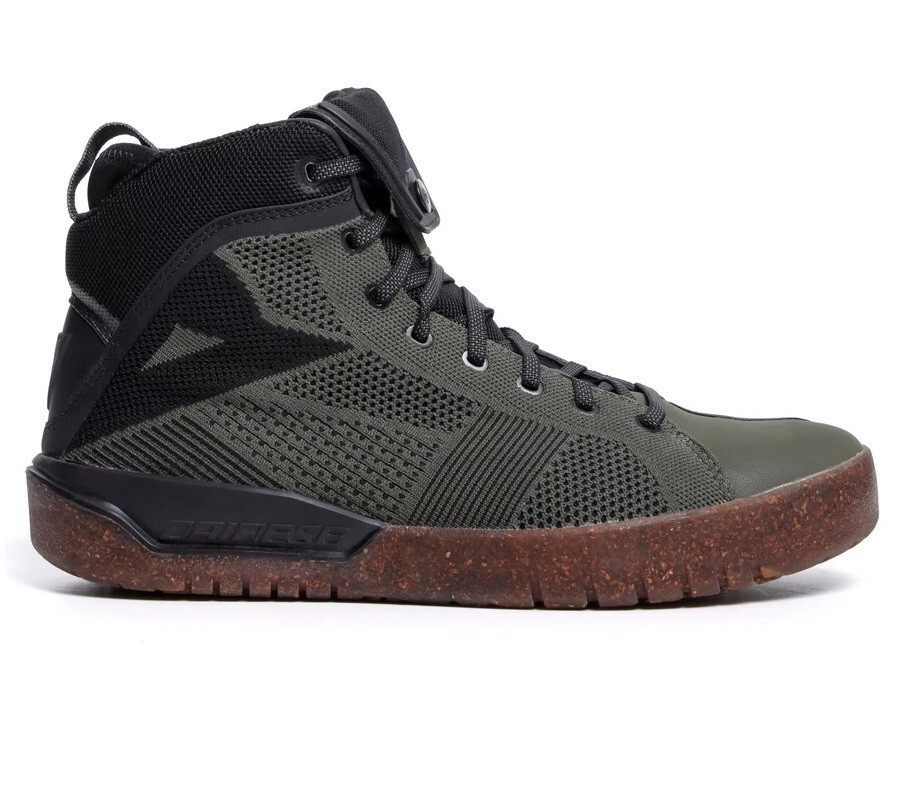SCARPE SHOES STIVALI MOTO DAINESE METRACTIVE AIR BLACK ARMY GREEN LEAF TG 41