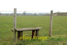 Photo 6x4 Sheep netting step-over at Top Farm Marton  c2010