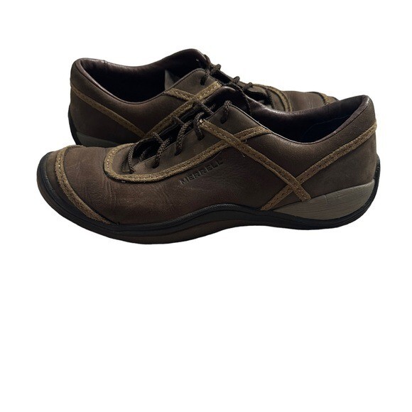 Merrell Cypress scarpe stringate in pelle cioccolato da donna taglia 8 5