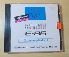 Roland E-86 MSD-306 disquete estilos musicales. En caja original