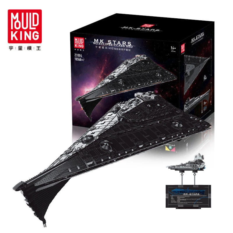 MOULD KING 21004 Starship Destroyer Eclipse Class Dreadnought Spaceship Kit UCS