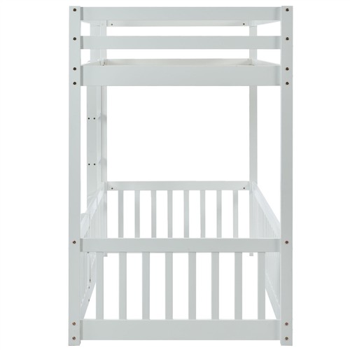 Kinderbett Etagenbett Weiß Hochbett Spielbett Massiv Kiefer Stockbett 90x200 cm - Bild 19 von 20