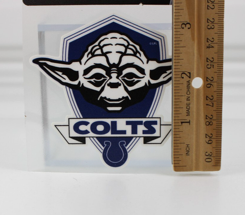 Star Wars Indianapolis Colts Lot Bottle Opener Keystrap With Yoda & Vader Decals - Picture 2 of 16