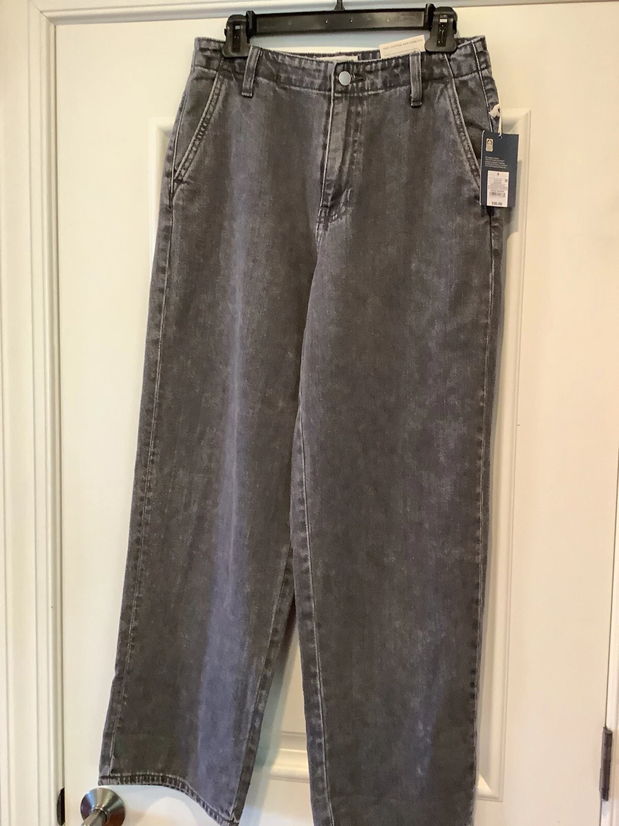 Universal Thread Womens Relaxed Straight Jeans Size 4 27R Gray High Rise NEW