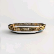 VERSACE STYLE WOMENS GREEK KEY BRACELET 18K GOLD STAINLESS STEEL BANGLE | GIFT