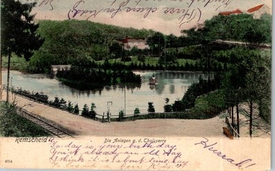 1903 Eschbach Dam Remscheid Postcard Reinicke & Rubin
