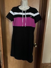 Calvin Klein Black, Pink, and White Casual Dress Size Large