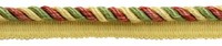 "DÉCopro 3/8\" Gedrehte Kordelband-Borte Mit Lippe Chili Pepper Gold [8 Yards]"