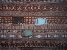 Wet Nose Designs Primitive Tribal Shapes Dog Collar Adobe Southwest COLOR Buckle