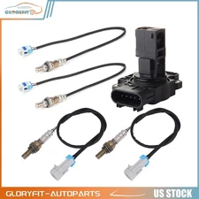 For 09-14 Cadillac Escalade 4pcs Oxygen o2 02 Sensor + Mass Airflow MAF Sensor