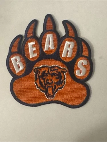 Bears Vintage Chicago Bears 3" Round Patch Old Logo  IRON ON