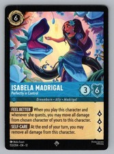 ISABELA MADRIGAL - PERFECTLY IN CONTROL 153/204 SR LORCANA NM 12 EWART