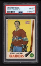 1969 OPC #9 BOBBY ROUSSEAU PSA 8 NEAR MINT-MINT