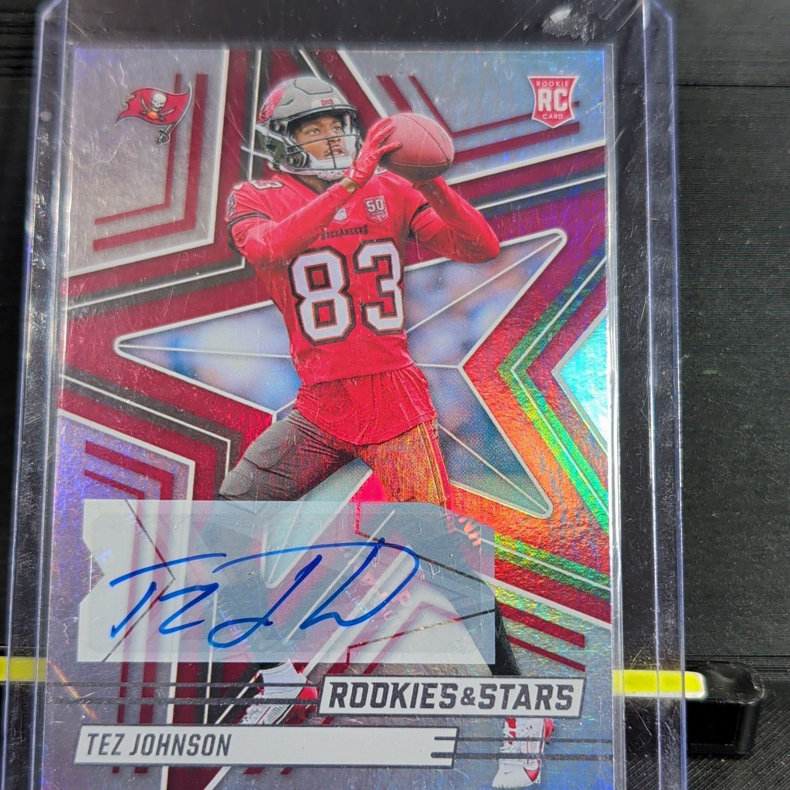 Panini 2025 Rookies & Stars Tez Johnson RC Auto Tampa Bay Buccaneers #184